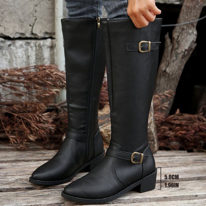 Rita | Botas Chelsea Mulher Cano Alto Fivelas
