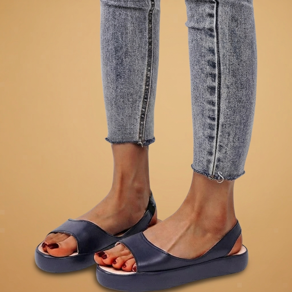Rita | Sandálias Rasas Slingback Mulher Confortáveis