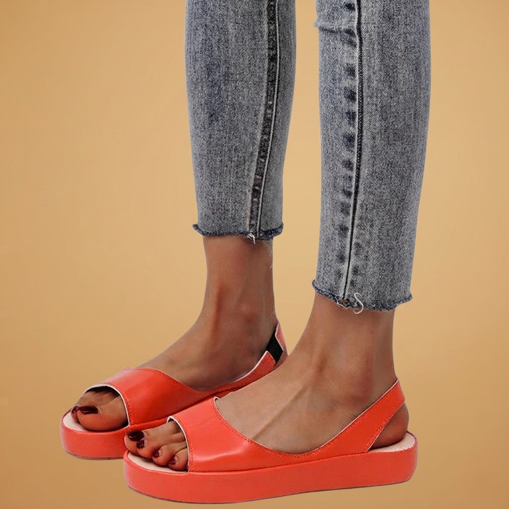 Rita | Sandálias Rasas Slingback Mulher Confortáveis