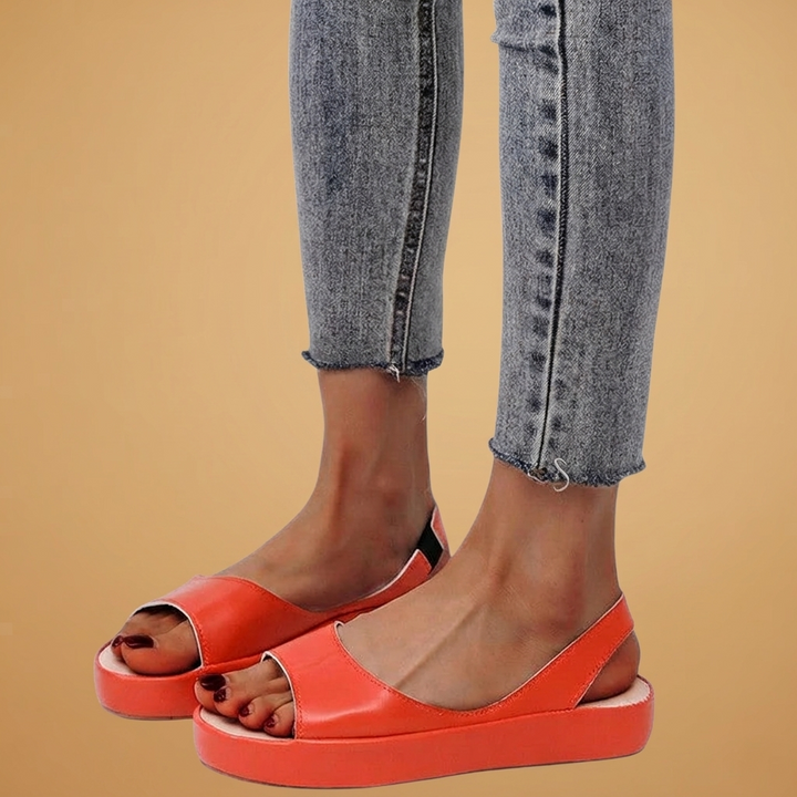 Rita | Sandálias Rasas Slingback Mulher Confortáveis