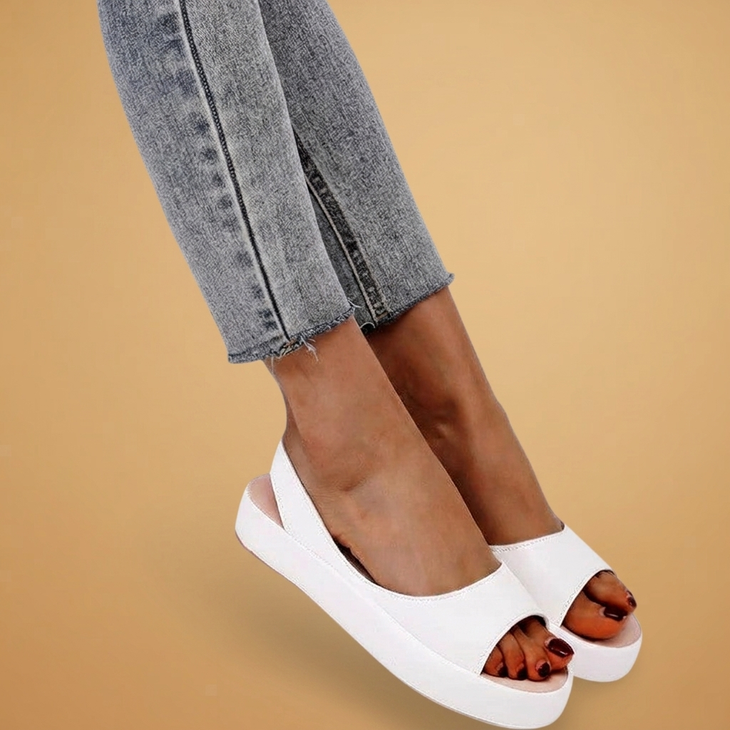 Rita | Sandálias Rasas Slingback Mulher Confortáveis