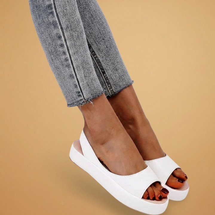 Rita | Sandálias Rasas Slingback Mulher Confortáveis