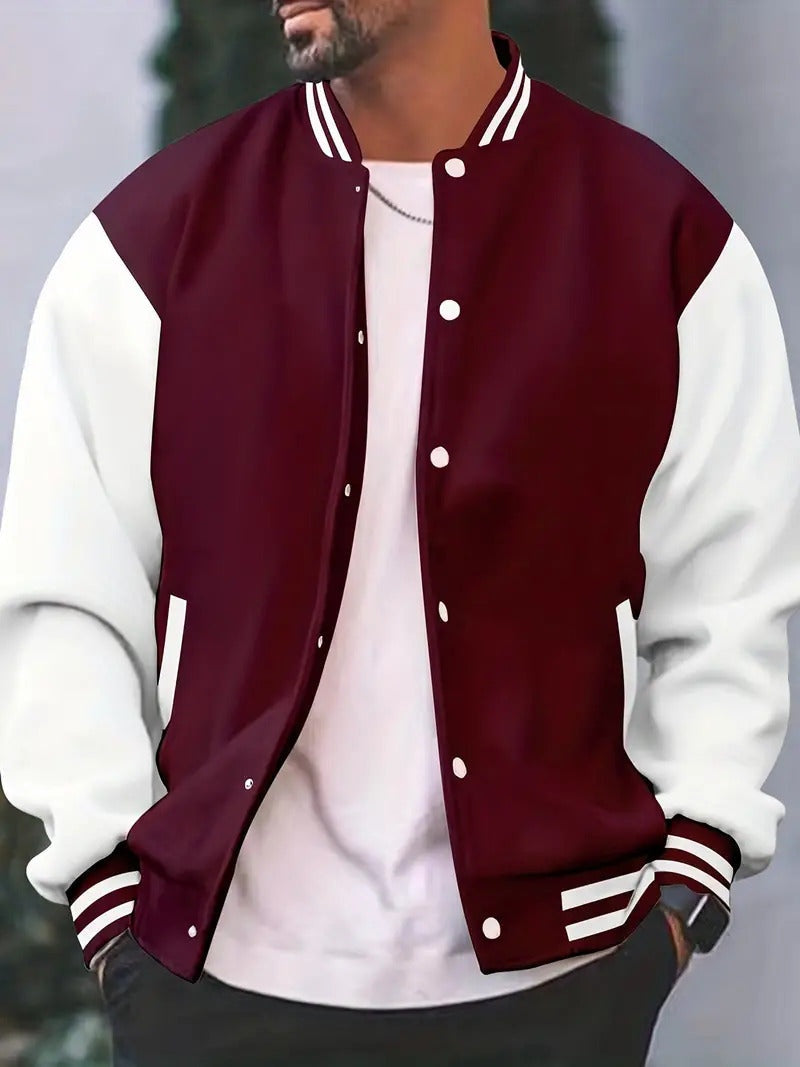 Rodrigo | Bomber Homem Varsity Jacket Botões
