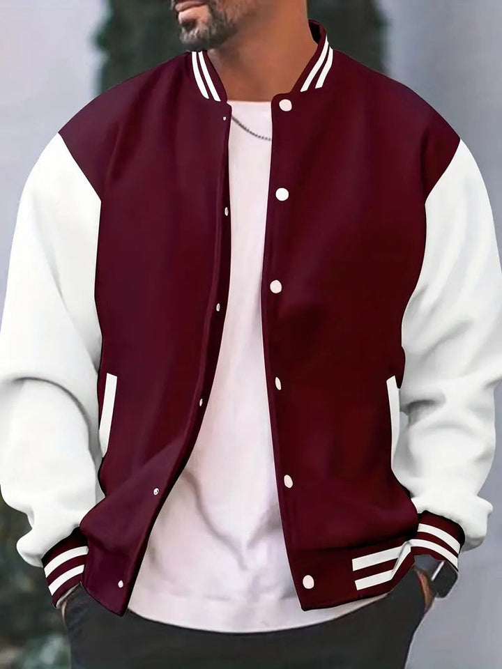 Rodrigo | Bomber Homem Varsity Jacket Botões