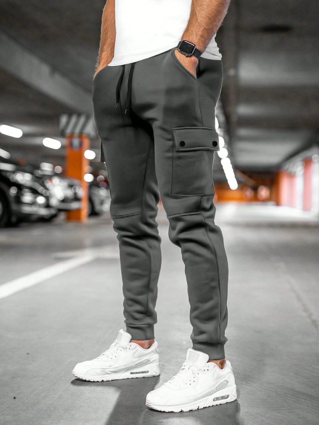 Rodrigo | Calças Cargo Homem Jogger com Bolsos Laterais
