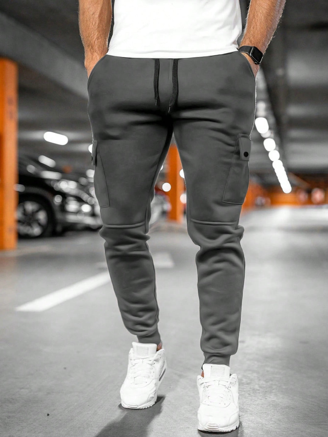 Rodrigo | Calças Cargo Homem Jogger com Bolsos Laterais