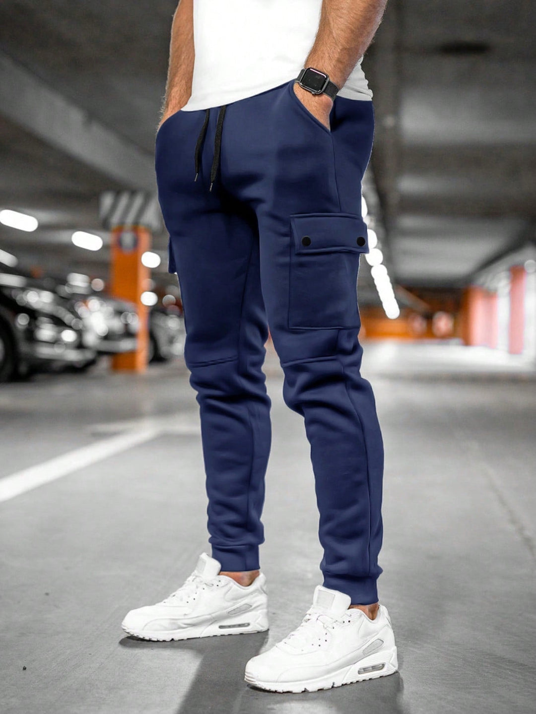 Rodrigo | Calças Cargo Homem Jogger com Bolsos Laterais