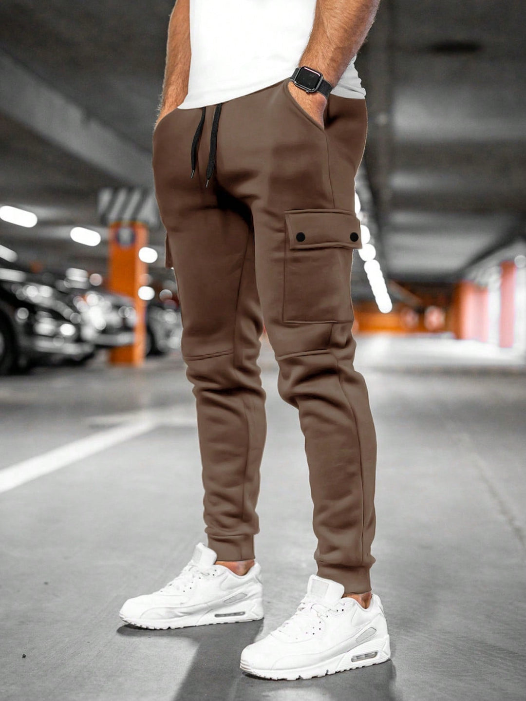 Rodrigo | Calças Cargo Homem Jogger com Bolsos Laterais