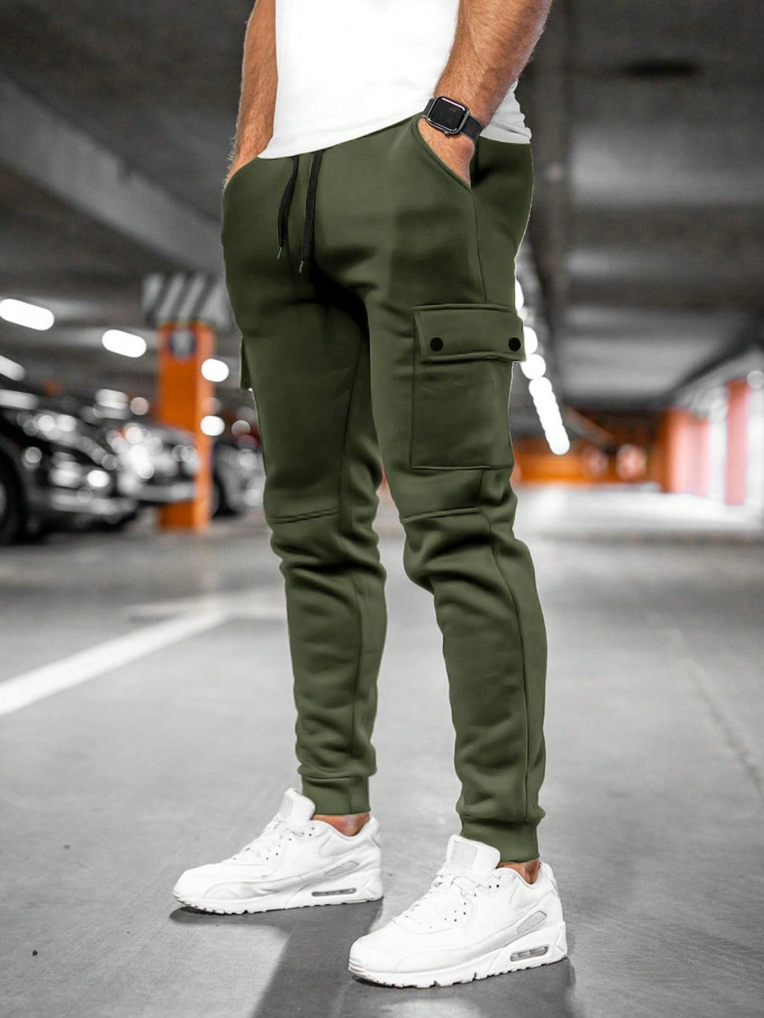 Rodrigo | Calças Cargo Homem Jogger com Bolsos Laterais