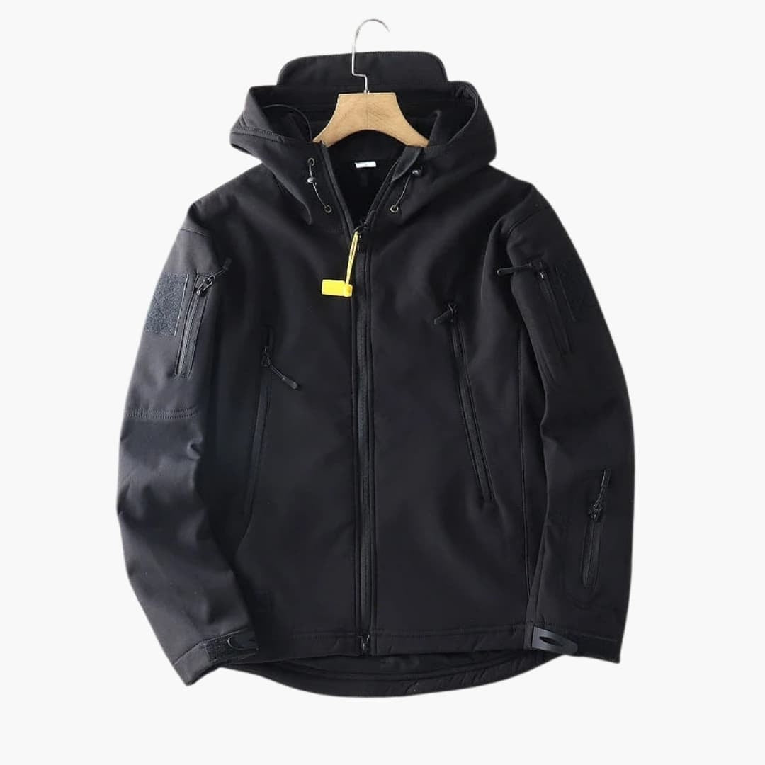 Rodrigo | Casaco Softshell Homem com Capuz Corta Vento