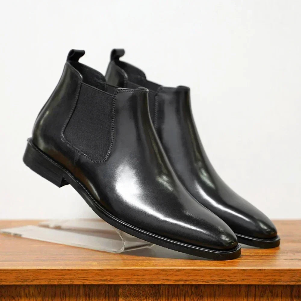 Rodrigo | Chelsea Boots de Couro Homem Bico Fino