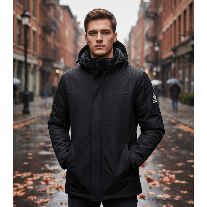 Rodrigo | Parka Impermeável Homem com Capuz Ajustável