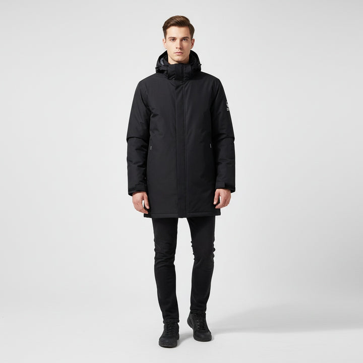 Rodrigo | Parka Impermeável Homem com Capuz Ajustável