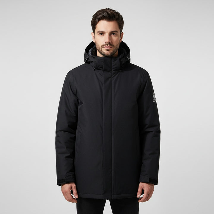 Rodrigo | Parka Impermeável Homem com Capuz Ajustável