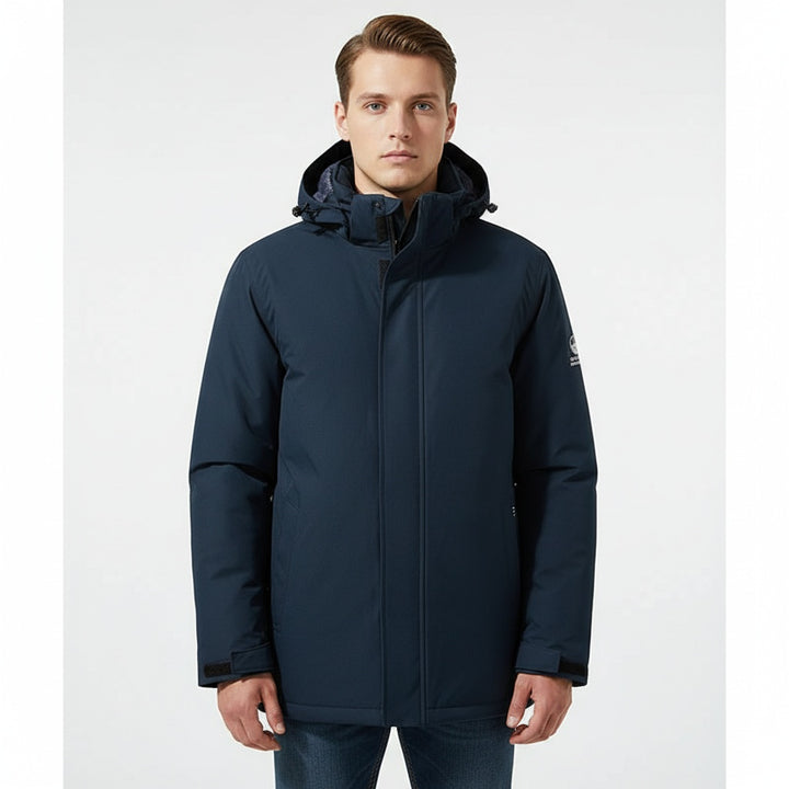 Rodrigo | Parka Impermeável Homem com Capuz Ajustável