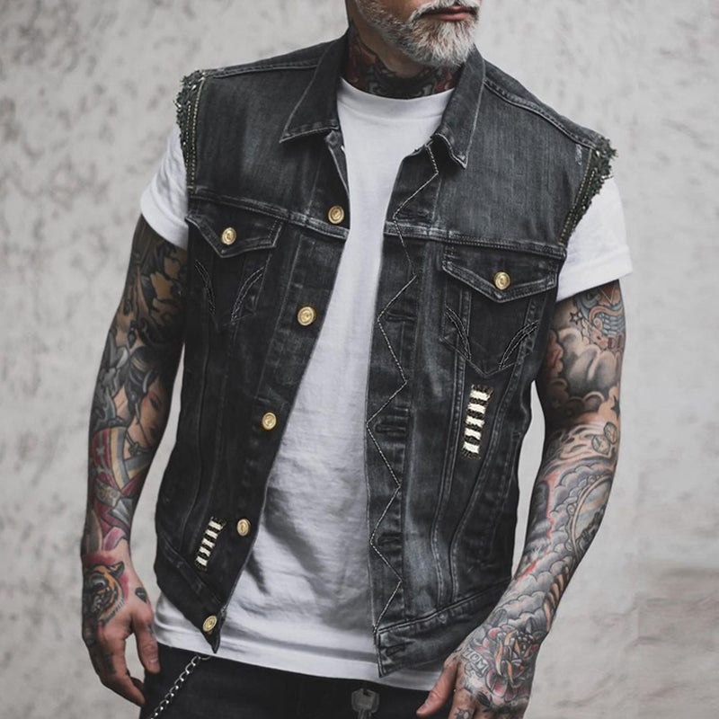 Rui | Colete de Ganga Homem Sem Mangas Streetwear