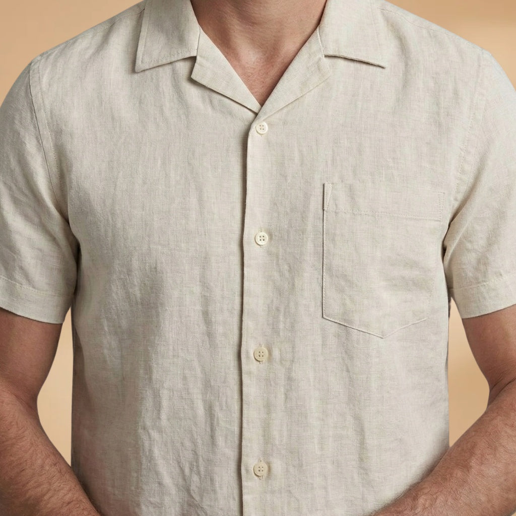 Salvador | Conjunto de Linho Homem Camisa Manga Curta e Calças