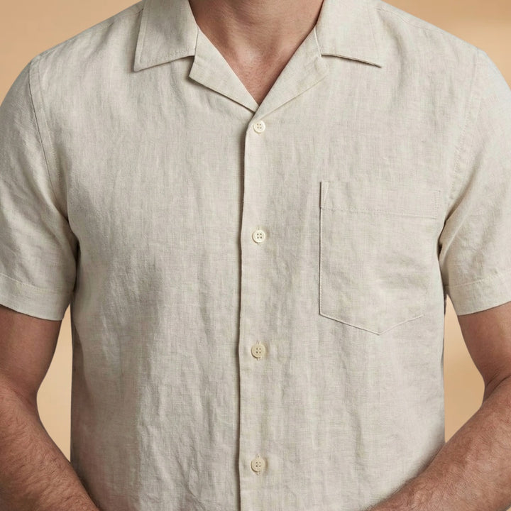 Salvador | Conjunto de Linho Homem Camisa Manga Curta e Calças