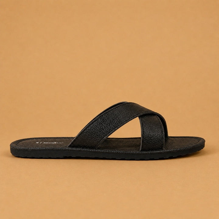 Sandálias Slides Tiras Cruzadas Homem Slip On