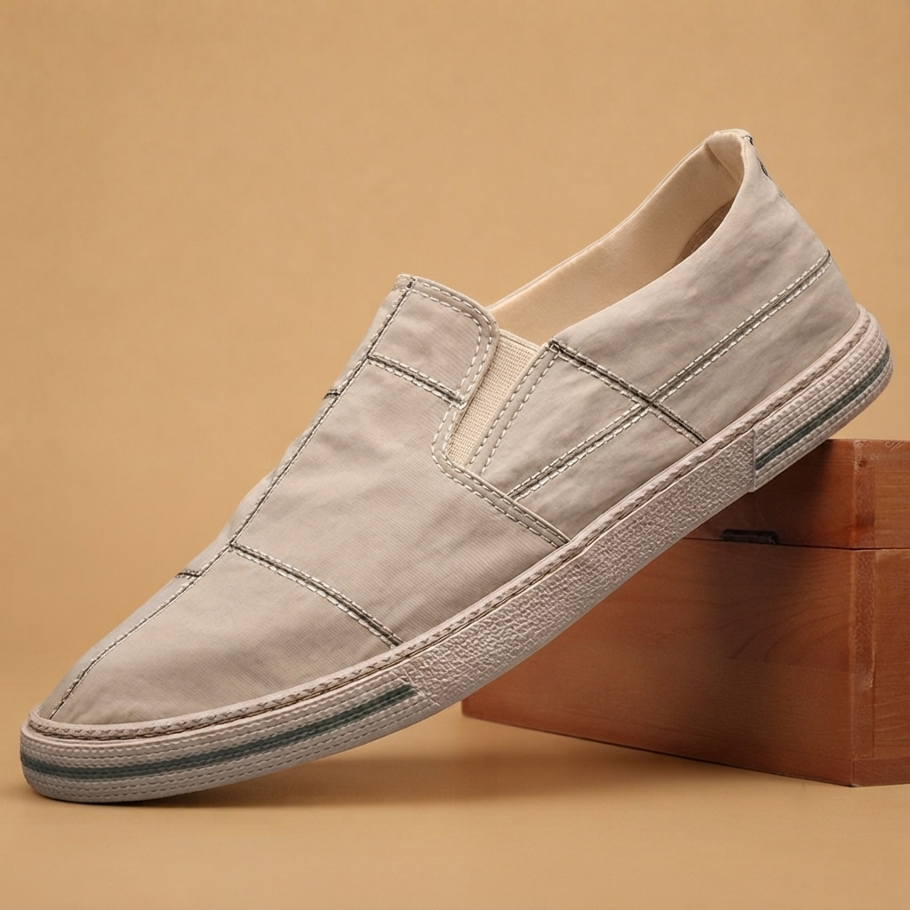 Sapatilhas de Lona Slip-On Homem Sem Atacadores