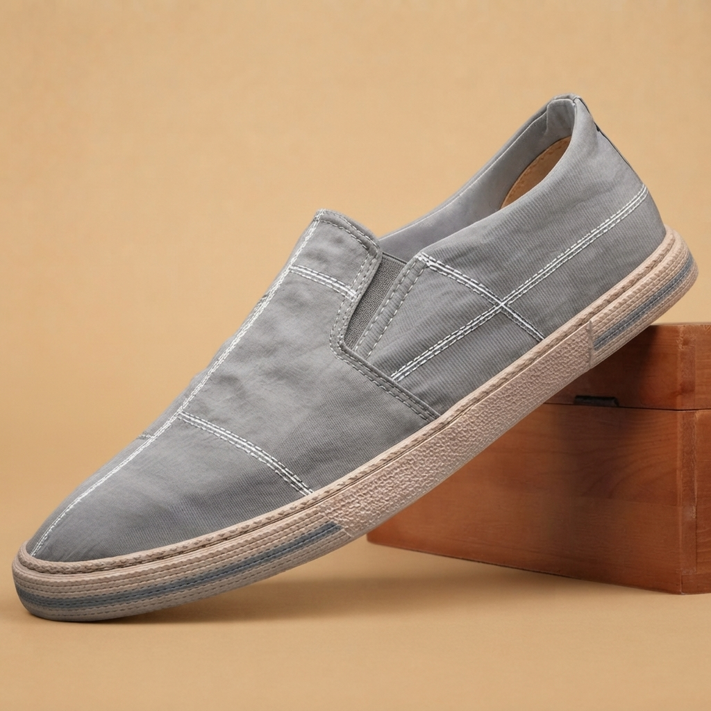Sapatilhas de Lona Slip-On Homem Sem Atacadores