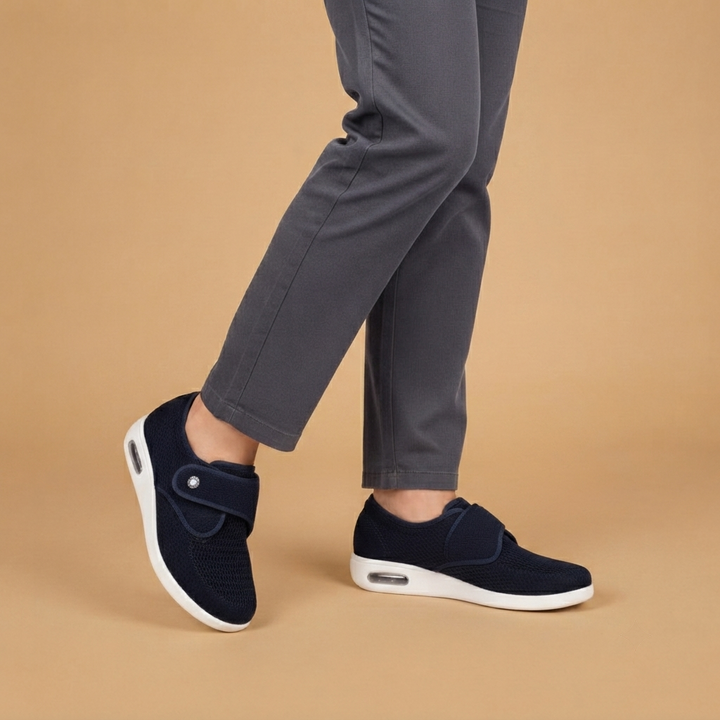 Sapatos Ortopédicos Mulher Velcro Sola de Ar