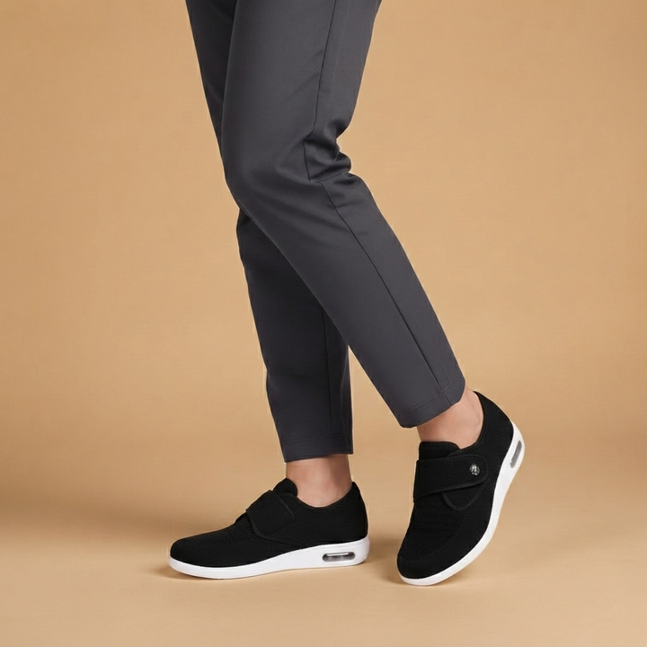 Sapatos Ortopédicos Mulher Velcro Sola de Ar