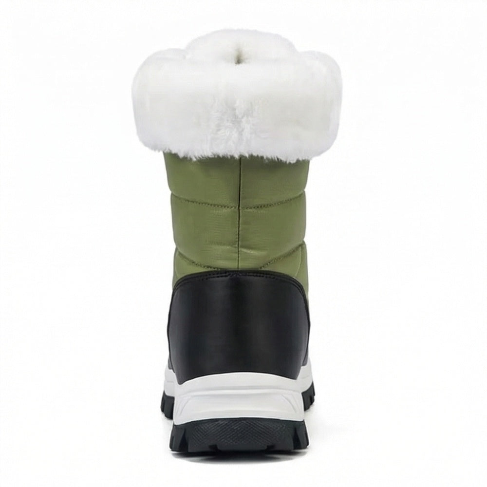 Sara | Botas de Neve Impermeáveis Mulher Forro Pelo Fecho Frontal
