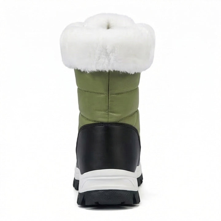 Sara | Botas de Neve Impermeáveis Mulher Forro Pelo Fecho Frontal
