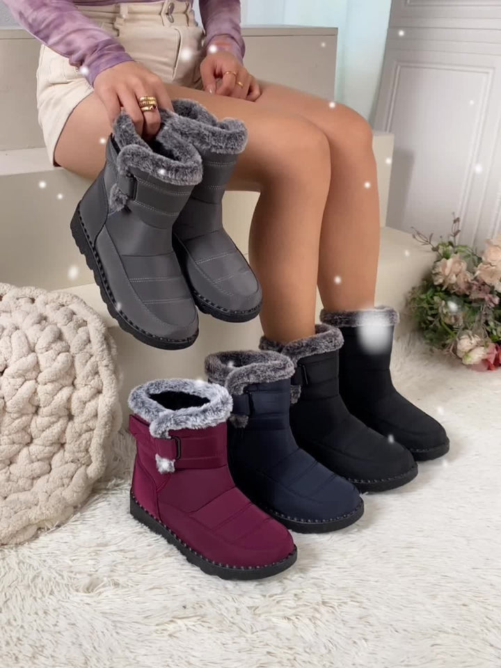 Sara | Botas de Neve Impermeáveis Mulher Forro Pelúcia
