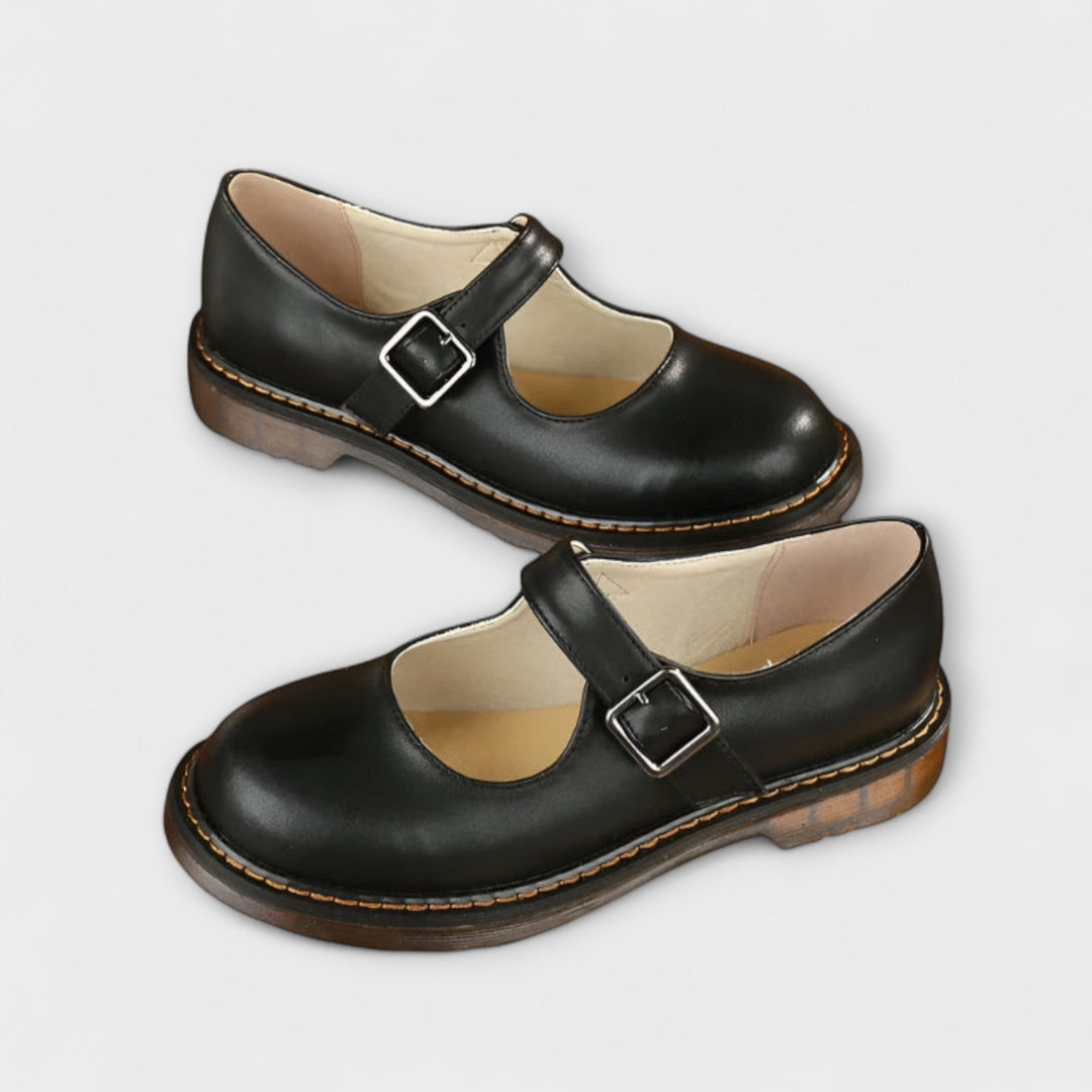Sara | Sapatos Mary Jane Mulher Sola Grossa Fivela