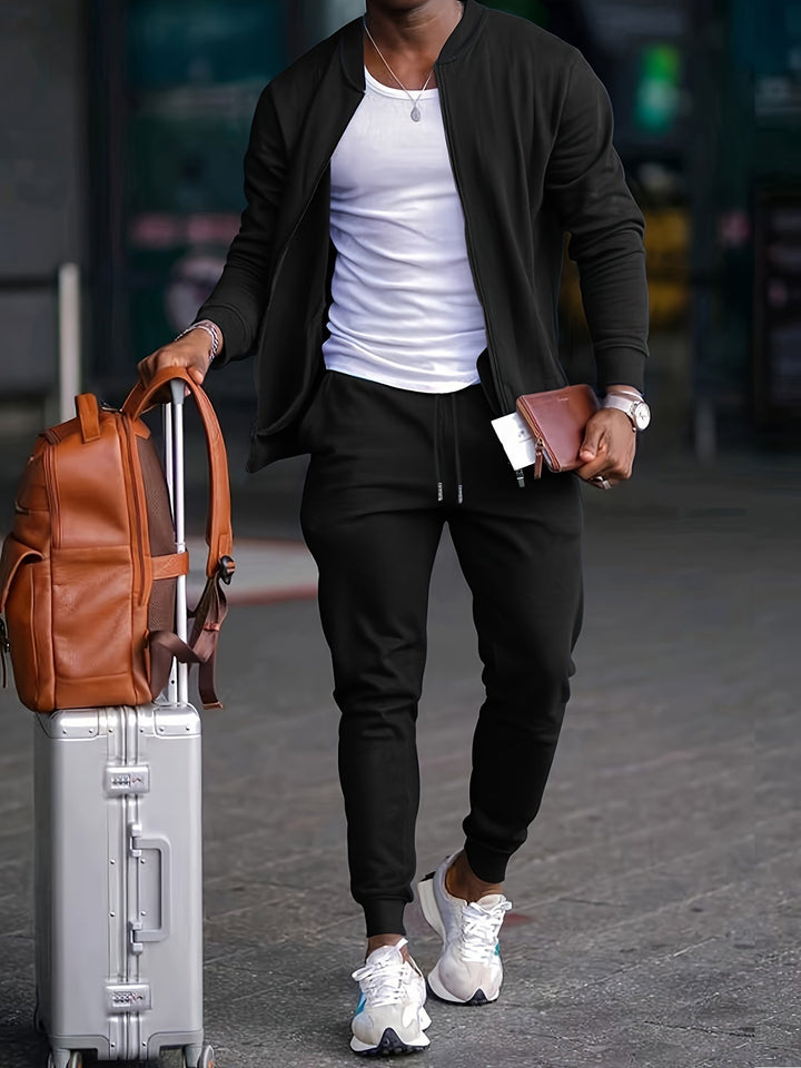 Sérgio | Conjunto de Treino Homem Jogger com Jaqueta Zip