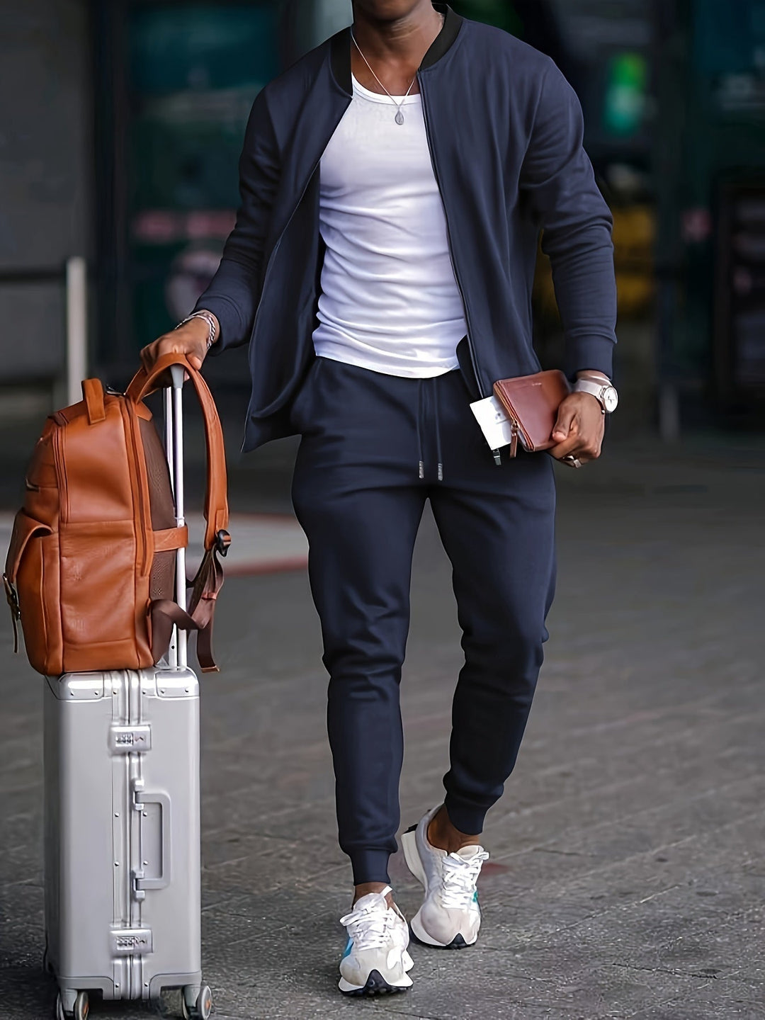 Sérgio | Conjunto de Treino Homem Jogger com Jaqueta Zip