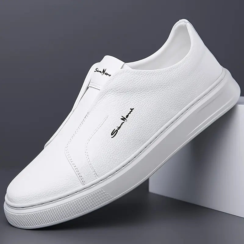 Sérgio | Sneakers de Couro Homem Slip-On Sola Alta