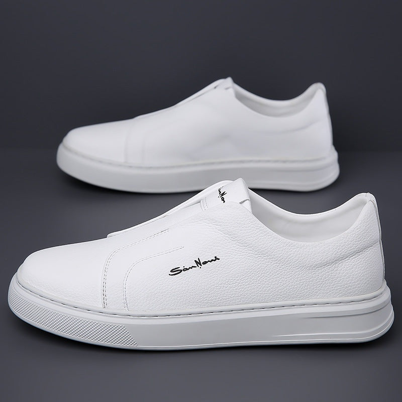 Sérgio | Sneakers de Couro Homem Slip-On Sola Alta
