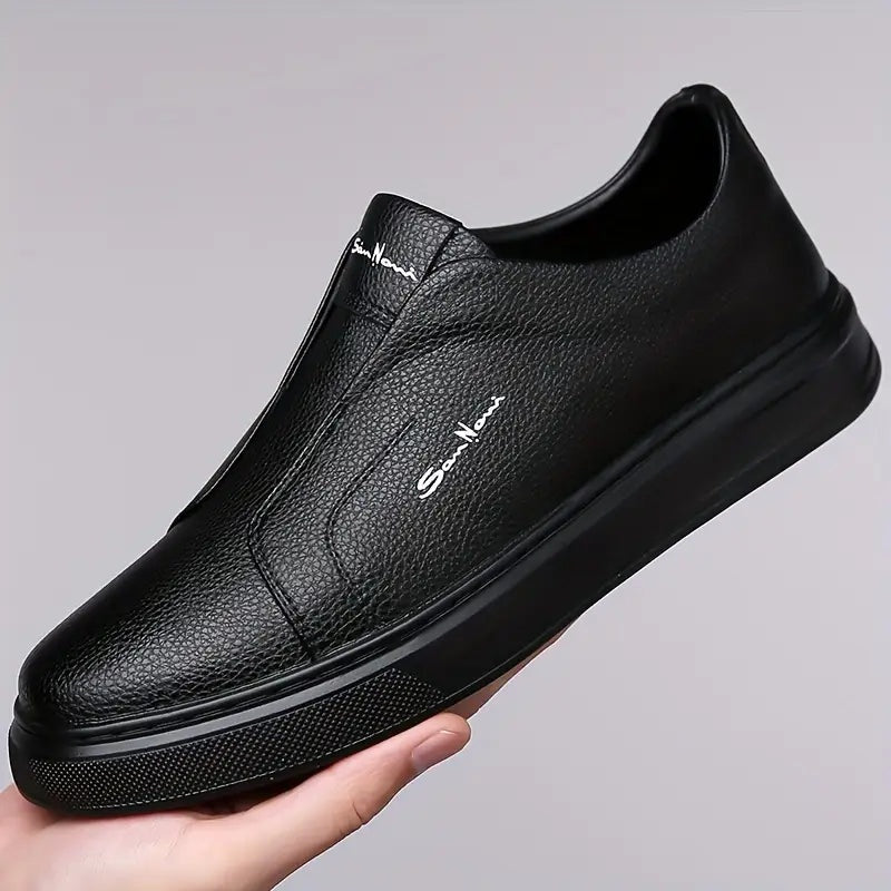 Sérgio | Sneakers de Couro Homem Slip-On Sola Alta
