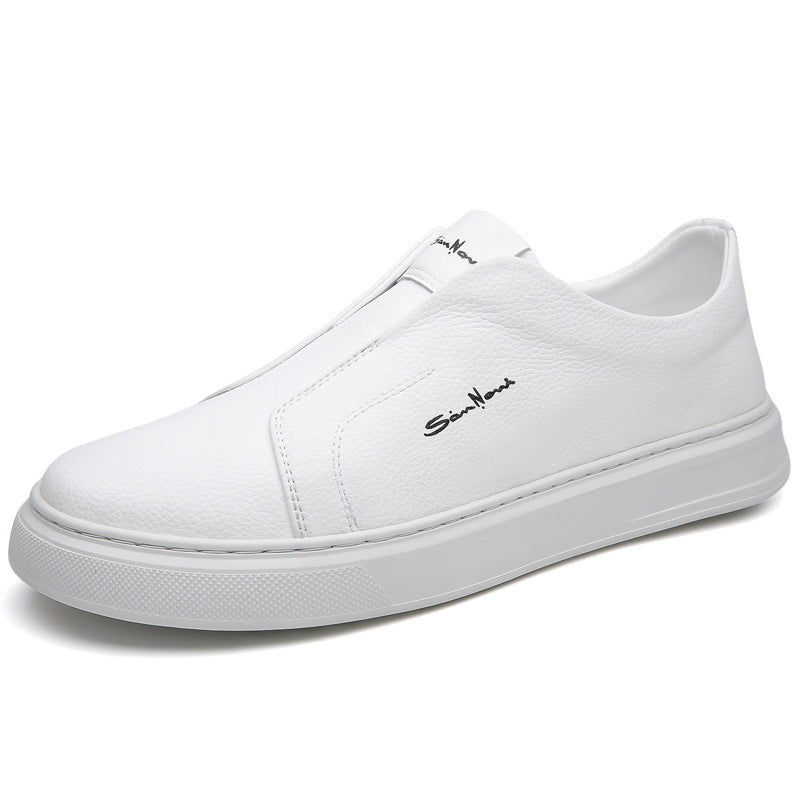 Sérgio | Sneakers de Couro Homem Slip-On Sola Alta