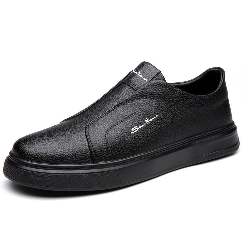 Sérgio | Sneakers de Couro Homem Slip-On Sola Alta
