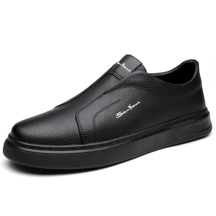 Sérgio | Sneakers de Couro Homem Slip-On Sola Alta