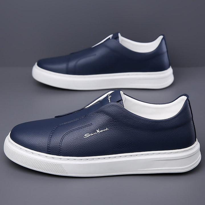 Sérgio | Sneakers de Couro Homem Slip-On Sola Alta
