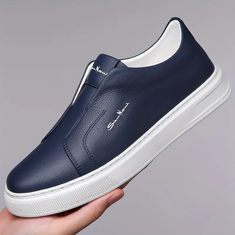 Sérgio | Sneakers de Couro Homem Slip-On Sola Alta