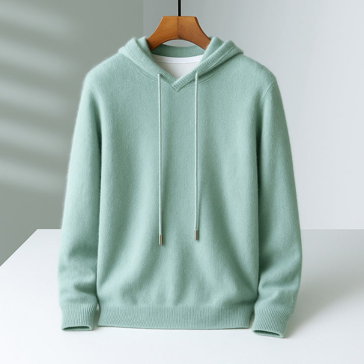 Simão | Hoodie de Cashmere Homem com Capuz Cordão