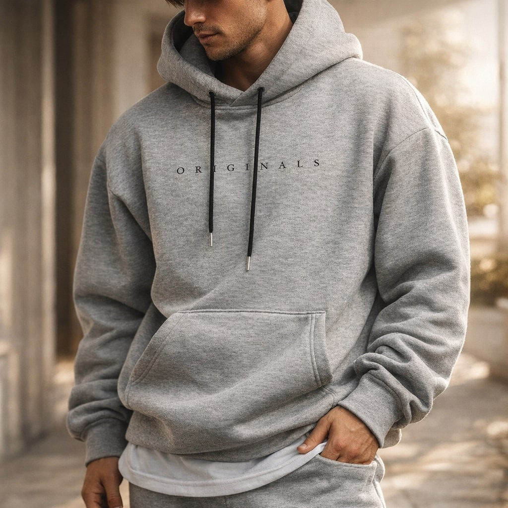 Simão | Sweatshirt Homem com Capuz Bolso Canguru