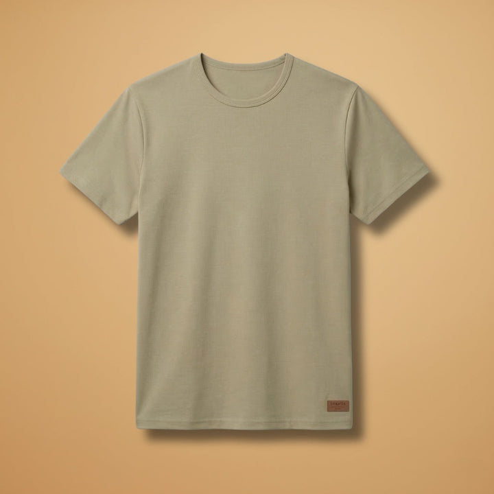 João | T-Shirt Básica Manga Curta Homem Gola Redonda