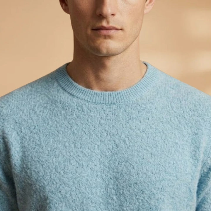 Carlos | T-Shirt de Cashmere Manga Curta Homem Gola Redonda