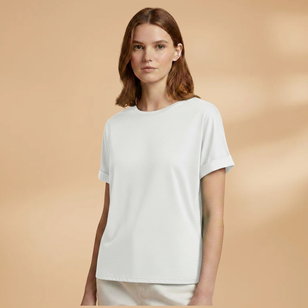 Margarida | T-Shirt Oversized Estampada Mulher Manga Curta