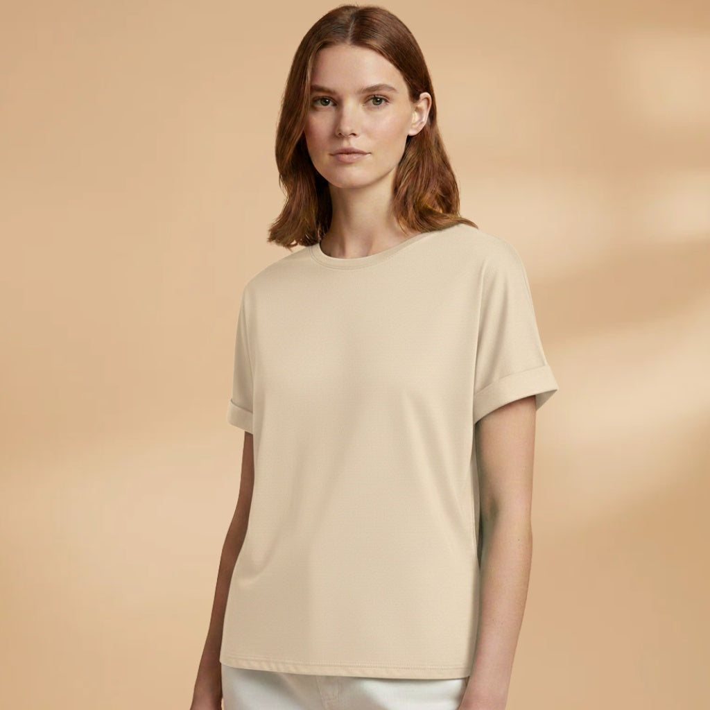 Margarida | T-Shirt Oversized Estampada Mulher Manga Curta