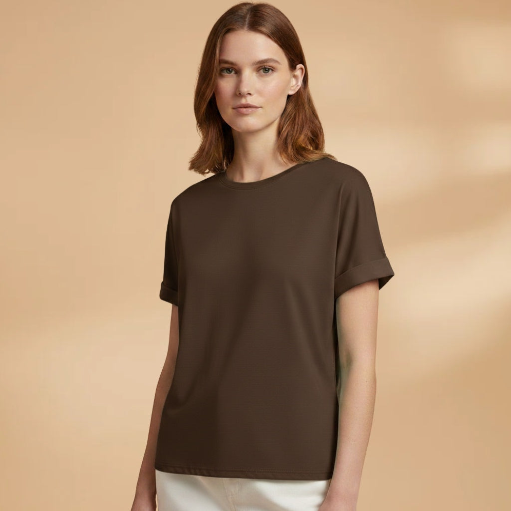 Margarida | T-Shirt Oversized Estampada Mulher Manga Curta