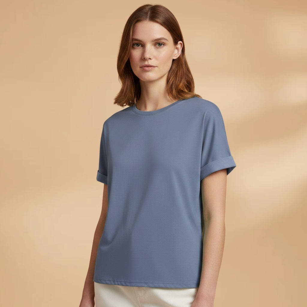 Margarida | T-Shirt Oversized Estampada Mulher Manga Curta