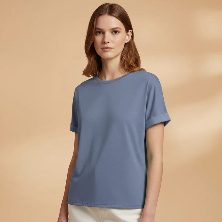 Margarida | T-Shirt Oversized Estampada Mulher Manga Curta